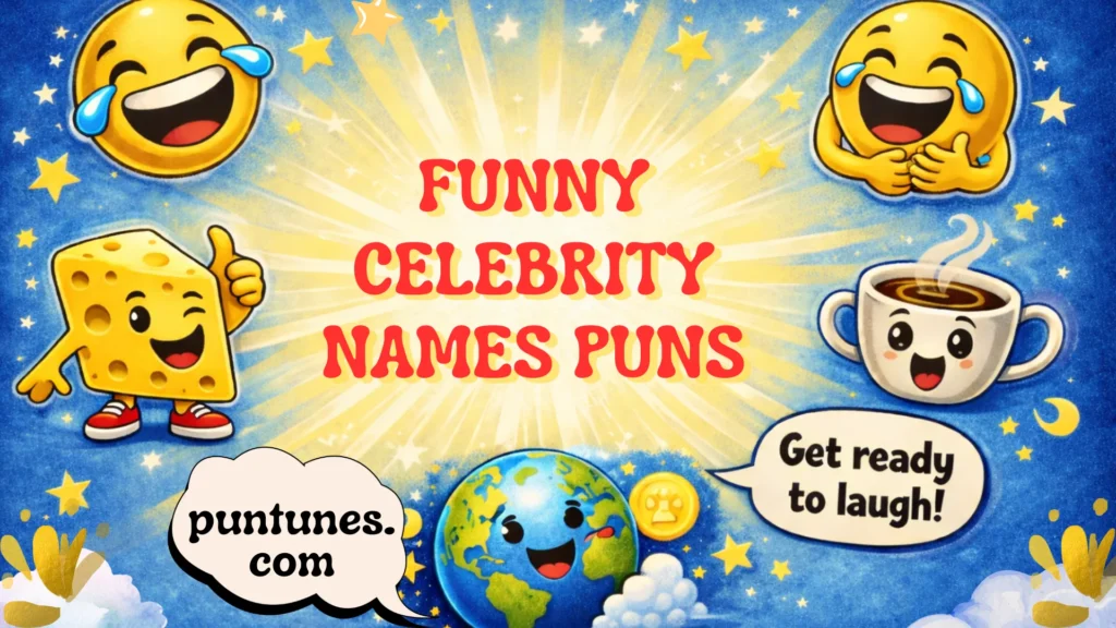 funny celebrity names puns